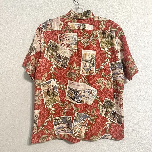 Mele Kalikimaka Reyn Spooner Christmas Hawaiian Boys Shirt Size XL 2014 Pullover - Picture 2 of 11